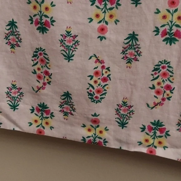 ANN TAYLOR Floral Linen Blend Lined Pink Dress - Picture 8 of 13